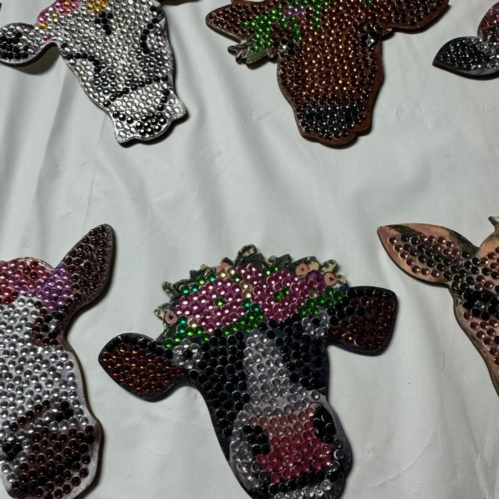 Colorful Cow Coaster Set - Picture 3 of 6